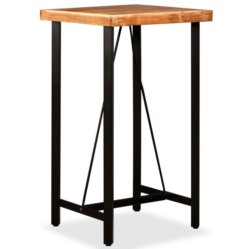 vidaXL Tavolino da Bar in Legno Massello di Acacia 60x60x107 cm vidaXL Tavolino da Bar in Legno Massello di Acacia 60x60x107 cm