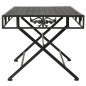 vidaXL Tavolino da Caffè Pieghevole Vintage Metallo 100x50x45 cm Nero vidaXL Tavolino da Caffè Pieghevole Vintage Metallo 100x50x45 cm Nero