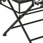 vidaXL Tavolino da Caffè Pieghevole Vintage Metallo 100x50x45 cm Nero vidaXL Tavolino da Caffè Pieghevole Vintage Metallo 100x50x45 cm Nero
