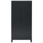 vidaXL Armadio in Metallo in Stile Industriale 90x40x180 cm Nero