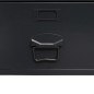 vidaXL Armadio in Metallo in Stile Industriale 90x40x180 cm Nero
