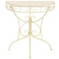 vidaXL Tavolino Vintage in Metallo Semicircolare 72x36x74 cm Oro vidaXL Tavolino Vintage in Metallo Semicircolare 72x36x74 cm Oro