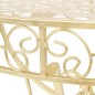 vidaXL Tavolino Vintage in Metallo Semicircolare 72x36x74 cm Oro vidaXL Tavolino Vintage in Metallo Semicircolare 72x36x74 cm Oro