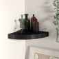 vidaXL Scaffale Angolare a Parete Nero 25x25x3,8 cm in MDF vidaXL Scaffale Angolare a Parete Nero 25x25x3,8 cm in MDF