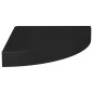 vidaXL Scaffale Angolare a Parete Nero 25x25x3,8 cm in MDF vidaXL Scaffale Angolare a Parete Nero 25x25x3,8 cm in MDF