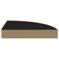 vidaXL Scaffale Angolare a Parete Nero 25x25x3,8 cm in MDF vidaXL Scaffale Angolare a Parete Nero 25x25x3,8 cm in MDF