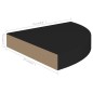 vidaXL Scaffale Angolare a Parete Nero 25x25x3,8 cm in MDF vidaXL Scaffale Angolare a Parete Nero 25x25x3,8 cm in MDF