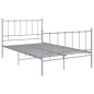 vidaXL Giroletto Grigio in Metallo 120x200 cm vidaXL Giroletto Grigio in Metallo 120x200 cm