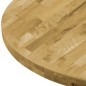 vidaXL Piano del Tavolo Legno Massello di Rovere Circolare 44mm 800mm vidaXL Piano del Tavolo Legno Massello di Rovere Circolare 44mm 800mm