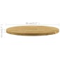vidaXL Piano del Tavolo Legno Massello di Rovere Circolare 44mm 800mm vidaXL Piano del Tavolo Legno Massello di Rovere Circolare 44mm 800mm