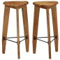 vidaXL Sgabelli da Bar 2 pz in Legno Massello di Acacia vidaXL Sgabelli da Bar 2 pz in Legno Massello di Acacia