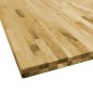 vidaXL Piano del Tavolo Legno Massello di Rovere Quadrato 44mm 80x80cm vidaXL Piano del Tavolo Legno Massello di Rovere Quadrato 44mm 80x80cm