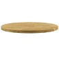 vidaXL Piano del Tavolo Legno Massello di Rovere Circolare 44mm 700mm vidaXL Piano del Tavolo Legno Massello di Rovere Circolare 44mm 700mm