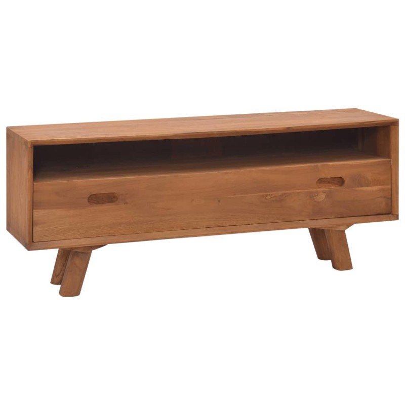 vidaXL Mobile Porta TV 110x30x45 cm in Legno Massello di Teak vidaXL Mobile Porta TV 110x30x45 cm in Legno Massello di Teak