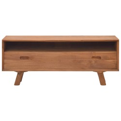 vidaXL Mobile Porta TV 110x30x45 cm in Legno Massello di Teak