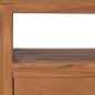 vidaXL Mobile Porta TV con Ruote 80x50x42 cm in Legno Massello di Teak vidaXL Mobile Porta TV con Ruote 80x50x42 cm in Legno Massello di Teak