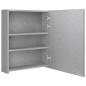 vidaXL Armadietto Bagno con Specchio e LED Grigio Cemento 50x14x60 cm vidaXL Armadietto Bagno con Specchio e LED Grigio Cemento 50x14x60 cm