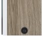 vidaXL Armadietto Bagno con Specchio e LED Bianco e Rovere 62x14x60 cm vidaXL Armadietto Bagno con Specchio e LED Bianco e Rovere 62x14x60 cm