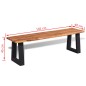 vidaXL Panca in Legno Massello di Acacia 145 cm vidaXL Panca in Legno Massello di Acacia 145 cm