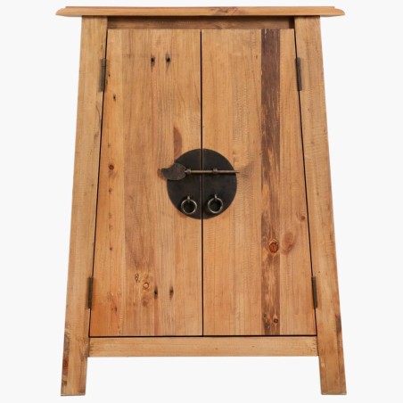 vidaXL Mobile da Bagno in Legno Massello di Pino 59x32x80 cm