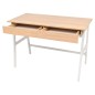 vidaXL Scrivania 110x55x75 cm Rovere e Bianco vidaXL Scrivania 110x55x75 cm Rovere e Bianco