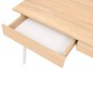 vidaXL Scrivania 110x55x75 cm Rovere e Bianco vidaXL Scrivania 110x55x75 cm Rovere e Bianco