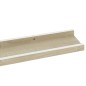 vidaXL Mensole da Parete 2 pz Bianche e Rovere Sonoma 80x9x3 cm vidaXL Mensole da Parete 2 pz Bianche e Rovere Sonoma 80x9x3 cm