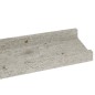 vidaXL Mensole da Parete 4 pz Grigio Cemento 60x9x3 cm vidaXL Mensole da Parete 4 pz Grigio Cemento 60x9x3 cm