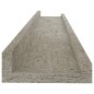 vidaXL Mensole da Parete 4 pz Grigio Cemento 60x9x3 cm vidaXL Mensole da Parete 4 pz Grigio Cemento 60x9x3 cm