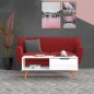vidaXL Tavolino da Caffè Bianco Lucido 100x49,5x43 cm in Truciolato vidaXL Tavolino da Caffè Bianco Lucido 100x49,5x43 cm in Truciolato