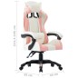 Sedia da Gaming Rosa in Similpelle Sedia da Gaming Rosa in Similpelle