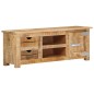 vidaXL Mobile Porta TV 110x30x40 cm in Legno di Mango Grezzo