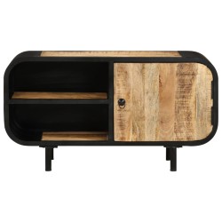 vidaXL Mobile Porta TV 90x30x48 cm in Legno di Mango Grezzo