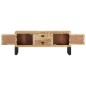 vidaXL Mobile Porta TV 110x30x45 cm in Legno Massello di Mango Grezzo vidaXL Mobile Porta TV 110x30x45 cm in Legno Massello di Mango Grezzo