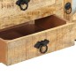 vidaXL Mobile Porta TV 110x30x45 cm in Legno Massello di Mango Grezzo vidaXL Mobile Porta TV 110x30x45 cm in Legno Massello di Mango Grezzo