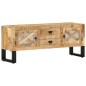 vidaXL Mobile Porta TV 110x30x45 cm in Legno Massello di Mango Grezzo vidaXL Mobile Porta TV 110x30x45 cm in Legno Massello di Mango Grezzo