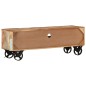 vidaXL Mobile TV con Ruote 110x30x37 cm in Legno Massello di Recupero vidaXL Mobile TV con Ruote 110x30x37 cm in Legno Massello di Recupero