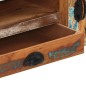 vidaXL Mobile TV con Ruote 110x30x37 cm in Legno Massello di Recupero vidaXL Mobile TV con Ruote 110x30x37 cm in Legno Massello di Recupero