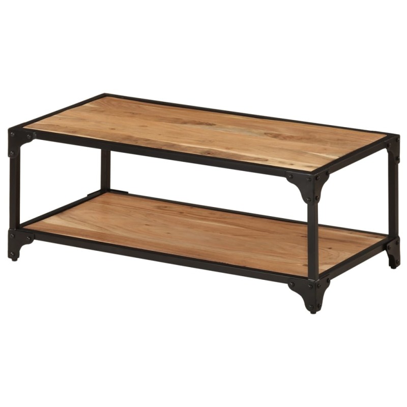 vidaXL Tavolino da Salotto 90x45x35 cm in Legno Massello di Acacia vidaXL Tavolino da Salotto 90x45x35 cm in Legno Massello di Acacia