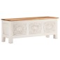 vidaXL Scatola Portaoggetti 110x30x40 cm in Legno Massello di Acacia vidaXL Scatola Portaoggetti 110x30x40 cm in Legno Massello di Acacia