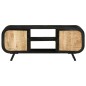 vidaXL Mobile Porta TV 110x30x45 cm in Legno Massello di Mango Grezzo