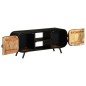 vidaXL Mobile Porta TV 110x30x45 cm in Legno Massello di Mango Grezzo