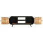 vidaXL Mobile Porta TV 110x30x45 cm in Legno Massello di Mango Grezzo