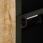 vidaXL Mobile Porta TV 110x30x45 cm in Legno Massello di Mango Grezzo