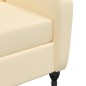 vidaXL Poltrona Massaggiante Reclinabile Crema in Velluto vidaXL Poltrona Massaggiante Reclinabile Crema in Velluto