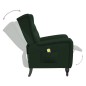 vidaXL Poltrona Massaggiante Reclinabile Verde Scuro in Velluto vidaXL Poltrona Massaggiante Reclinabile Verde Scuro in Velluto