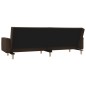 vidaXL Divano Letto a 2 Posti con 2 Cuscini Marrone in Tessuto vidaXL Divano Letto a 2 Posti con 2 Cuscini Marrone in Tessuto