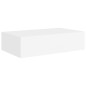 vidaXL Scaffale con Cassetti da Parete Bianco 40x23,5x10 cm in MDF vidaXL Scaffale con Cassetti da Parete Bianco 40x23,5x10 cm in MDF