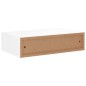 vidaXL Scaffale con Cassetti da Parete Bianco 40x23,5x10 cm in MDF vidaXL Scaffale con Cassetti da Parete Bianco 40x23,5x10 cm in MDF
