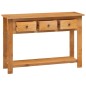 vidaXL Tavolo Consolle 110x35x75 cm in Legno Massello di Rovere vidaXL Tavolo Consolle 110x35x75 cm in Legno Massello di Rovere